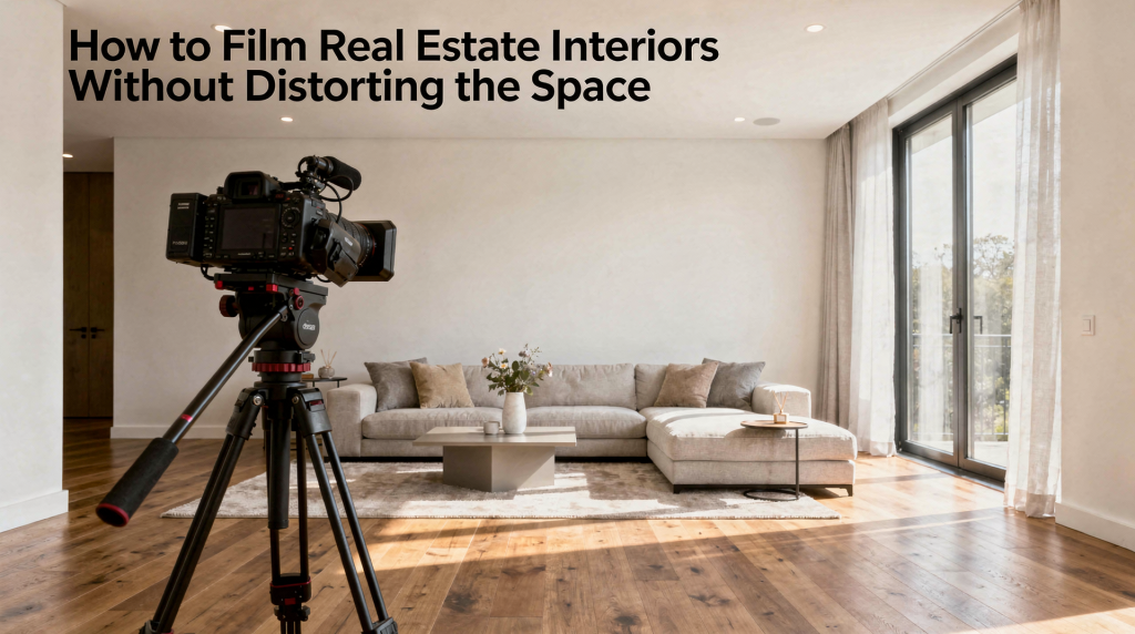 How to Film Real Estate Interiors Without Distorting the Space